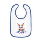 Fun Bunny Bib for Babies - Let's POP It! Cute Baby Bib, Toddler Feeding, Easter Gift, Cartoon Bib, Baby Shower Gift